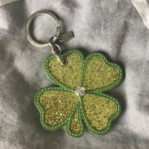 Coach Shamrock keychain